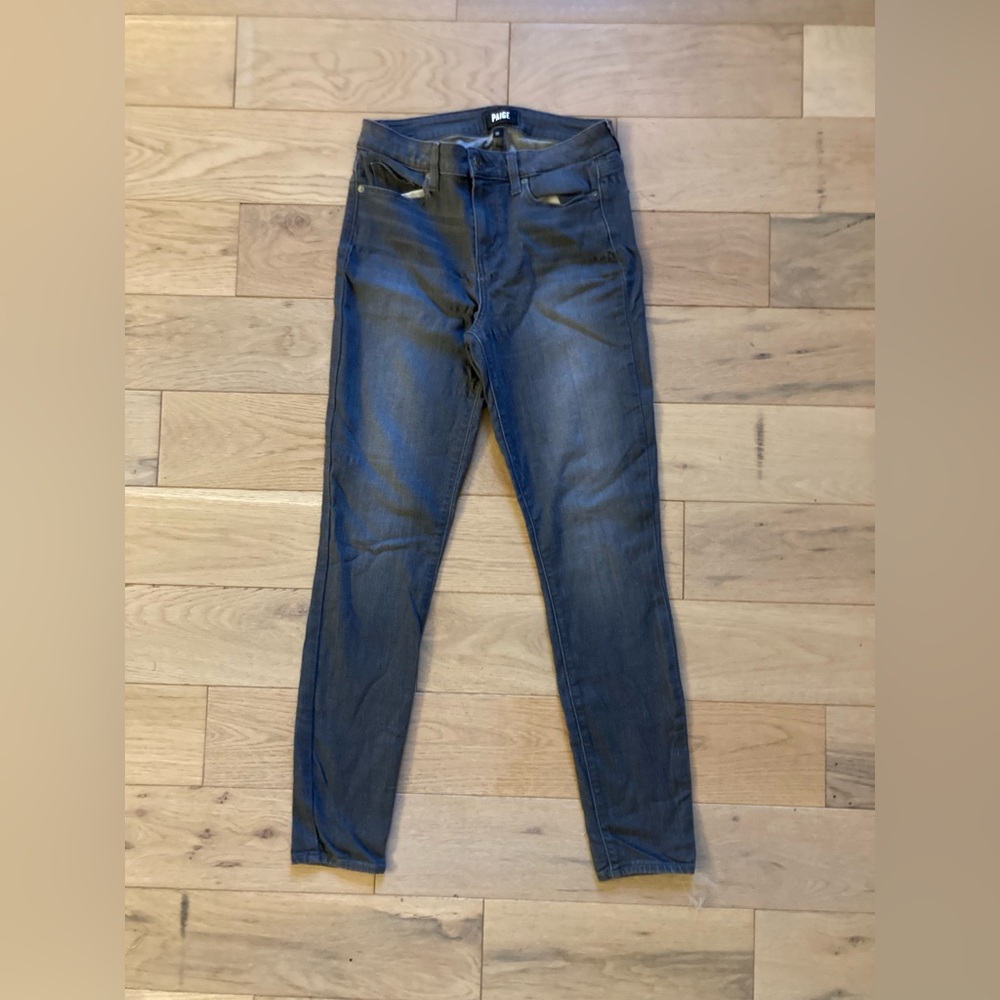 PAIGE Dark Blue Skinny Jeans
